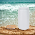Frosted Glass Tumbler 16oz with straw